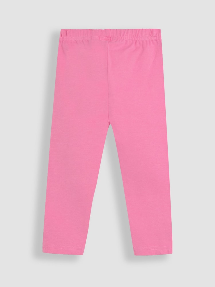 JoJo Maman Bébé Lilac Purple Unicorn Leggings 2 Pack - Image 5 of 5