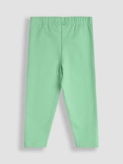 JoJo Maman Bébé Pink Strawberry & Daisy Appliqué Knee Leggings 2 Pack - Image 5 of 5