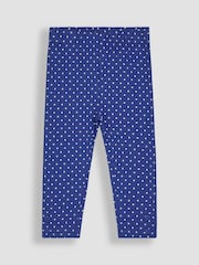 JoJo Maman Bébé Pink Strawberry Garden Floral Leggings 2 Pack - Image 4 of 5