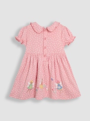 Vestido de gola Peter Pan com apliques de fada JoJo Maman Bébé - Imagem 2 de 2