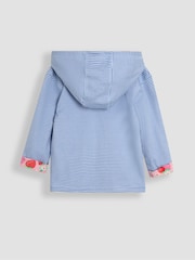 JoJo Maman Bébé Cornflower Blue Ladybird Appliqué Reversible Hoodie - Image 3 of 9