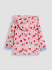 JoJo Maman Bébé Cornflower Blue Ladybird Appliqué Reversible Hoodie - Image 5 of 9