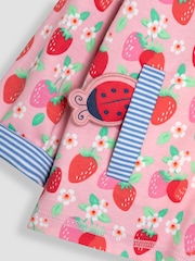 JoJo Maman Bébé Cornflower Blue Ladybird Appliqué Reversible Hoodie - Image 9 of 9