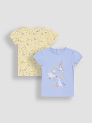 JoJo Maman Bébé Green Spring Scene Printed T-Shirts 2 Pack - Image 1 of 5