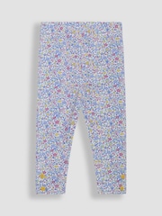 JoJo Maman Bébé Pink Cherry Ditsy Floral Leggings 2 Pack - Image 3 of 5