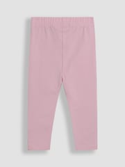JoJo Maman Bébé Pink Cherry Ditsy Floral Leggings 2 Pack - Image 4 of 5
