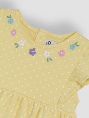 JoJo Maman Bébé Yellow Bunny Appliqué Summer Dress - Image 2 of 8