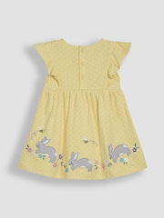 JoJo Maman Bébé Yellow Bunny Appliqué Summer Dress - Image 3 of 8