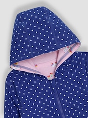 JoJo Maman Bébé Blue Unicorn Appliqué Reversible Hoodie - Image 6 of 8