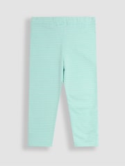 JoJo Maman Bébé Green Butterfly & Daisy Appliqué Knee Leggings 2 Pack - Image 3 of 6