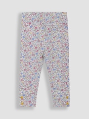 JoJo Maman Bébé Pink Ditsy Floral Leggings 2 Pack - Image 3 of 5