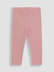 JoJo Maman Bébé Pink Ditsy Floral Leggings 2 Pack - Image 4 of 5