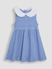 Vestido clássico Peter Pan sem mangas JoJo Maman Bébé 100% algodão - Imagem 1 de 3