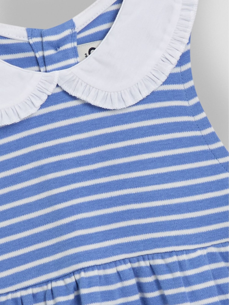 Vestido clássico Peter Pan sem mangas JoJo Maman Bébé 100% algodão - Imagem 3 de 3