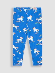 JoJo Maman Bébé Fuchsia Unicorn Appliqué Frill Sweatshirt & Leggings Set 2 Piece - Image 4 of 6