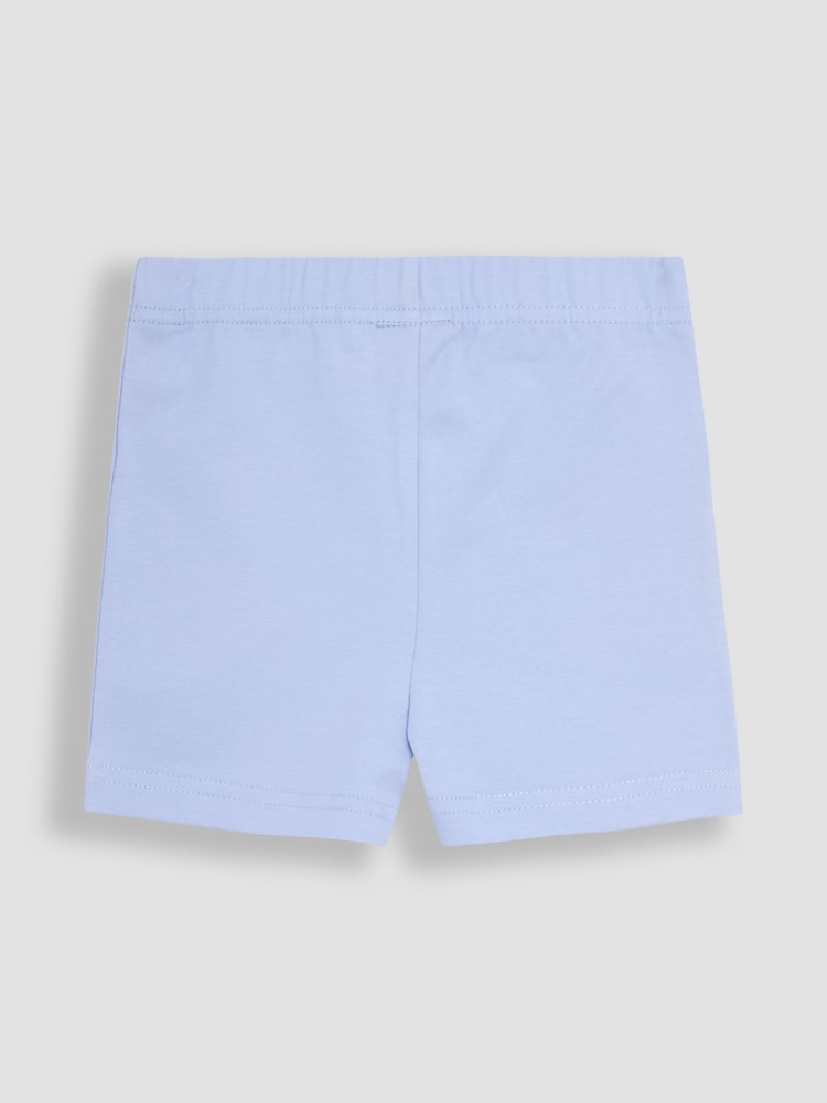 JoJo Maman Bébé Blue Ditsy Floral Print Shorts 2 Pack - Image 5 of 5