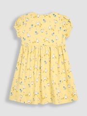 JoJo Maman Bébé Yellow Duck Button Front Dress - Image 3 of 4