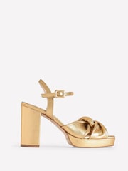 Boden Golden Twist Front Platform Sandals - Image 1 of 3