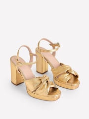 Boden Golden Twist Front Platform Sandals - Image 2 of 3