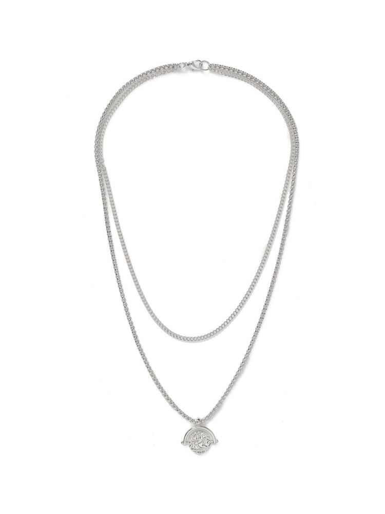 DCK Mens Premium Plated Layered Pendant Necklace - Image 1 of 2