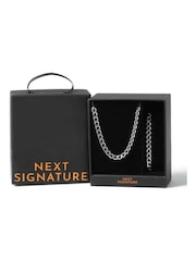 Stainless Steel Curb Chain Necklace and Bracelet Gift Set - Image 1 of 3
