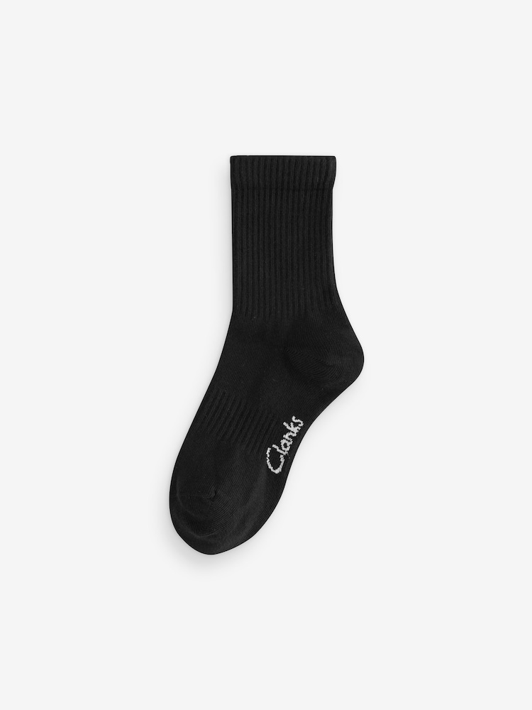 Clarks Black Sporty School Socks 5 Pack - Image 2 of 8