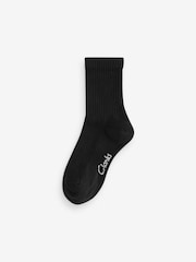 Clarks Black Sporty School Socks 5 Pack - Image 3 of 8