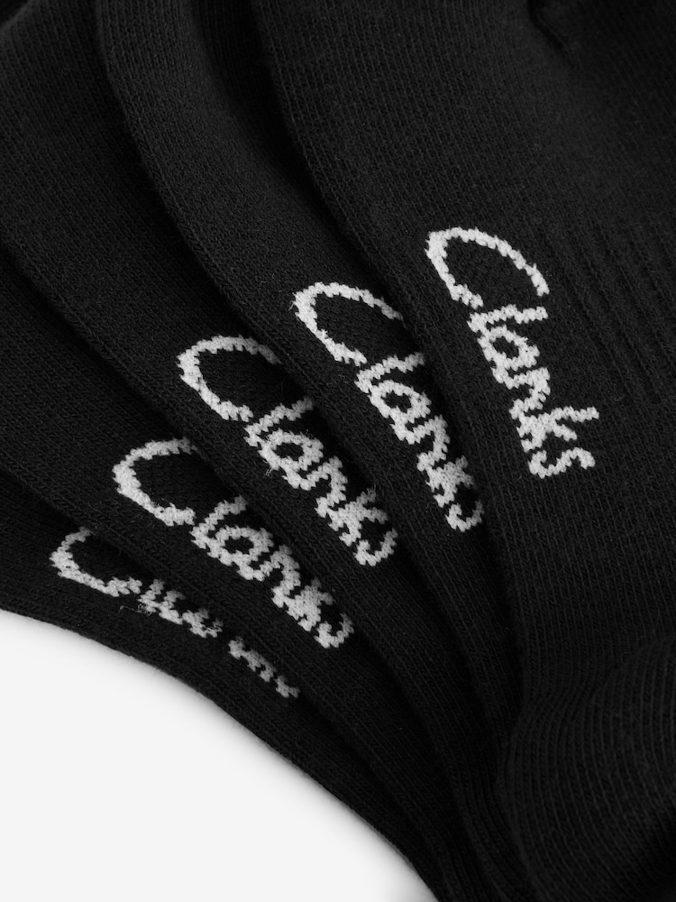 Clarks Black Sporty School Socks 5 Pack - Image 8 of 8