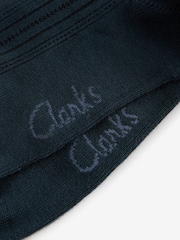 Clarks Navy Girls Knee High School Socks 2 Pack - Image 5 of 5