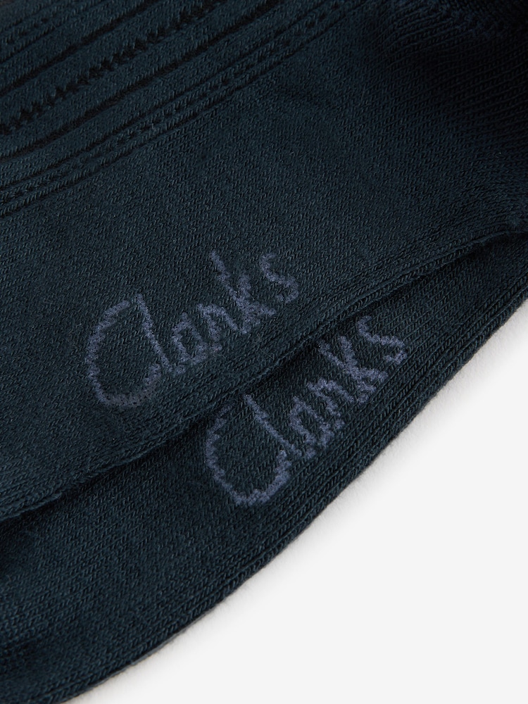 Clarks Navy Girls Knee High School Socks 2 Pack - Image 5 of 5