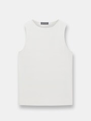 Mint Velvet White Layering High Neck Vest - Image 3 of 4