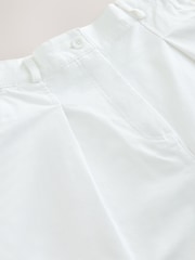 White Elasticated Waist Barrel Leg Trousers - Image 7 of 8
