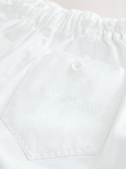White Elasticated Waist Barrel Leg Trousers - Image 8 of 8