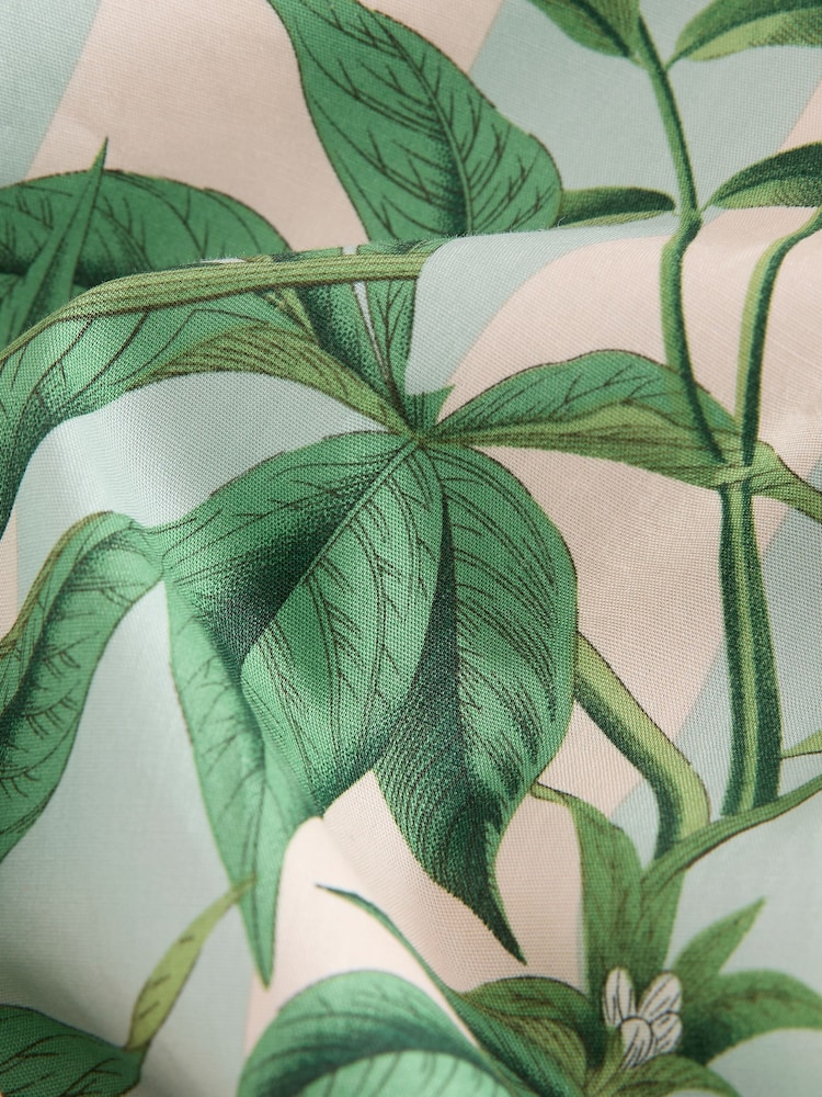 Green/Blue Kew Collection Wide Leg 100% Cotton Trousers - Image 7 of 7