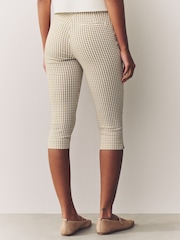 Neutral Gingham Capri Trousers - Image 3 of 8
