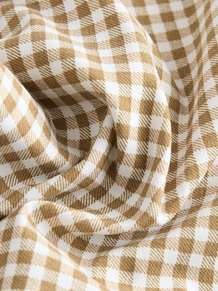 Neutral Gingham Capri Trousers - Image 8 of 8
