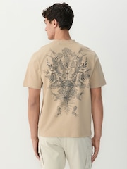 Hoja en piedra - Corte amplio - Graphic Print Heavyweight T-Shirt - Imagen 1 de 8
