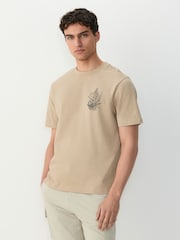 Hoja en piedra - Corte amplio - Graphic Print Heavyweight T-Shirt - Imagen 2 de 8