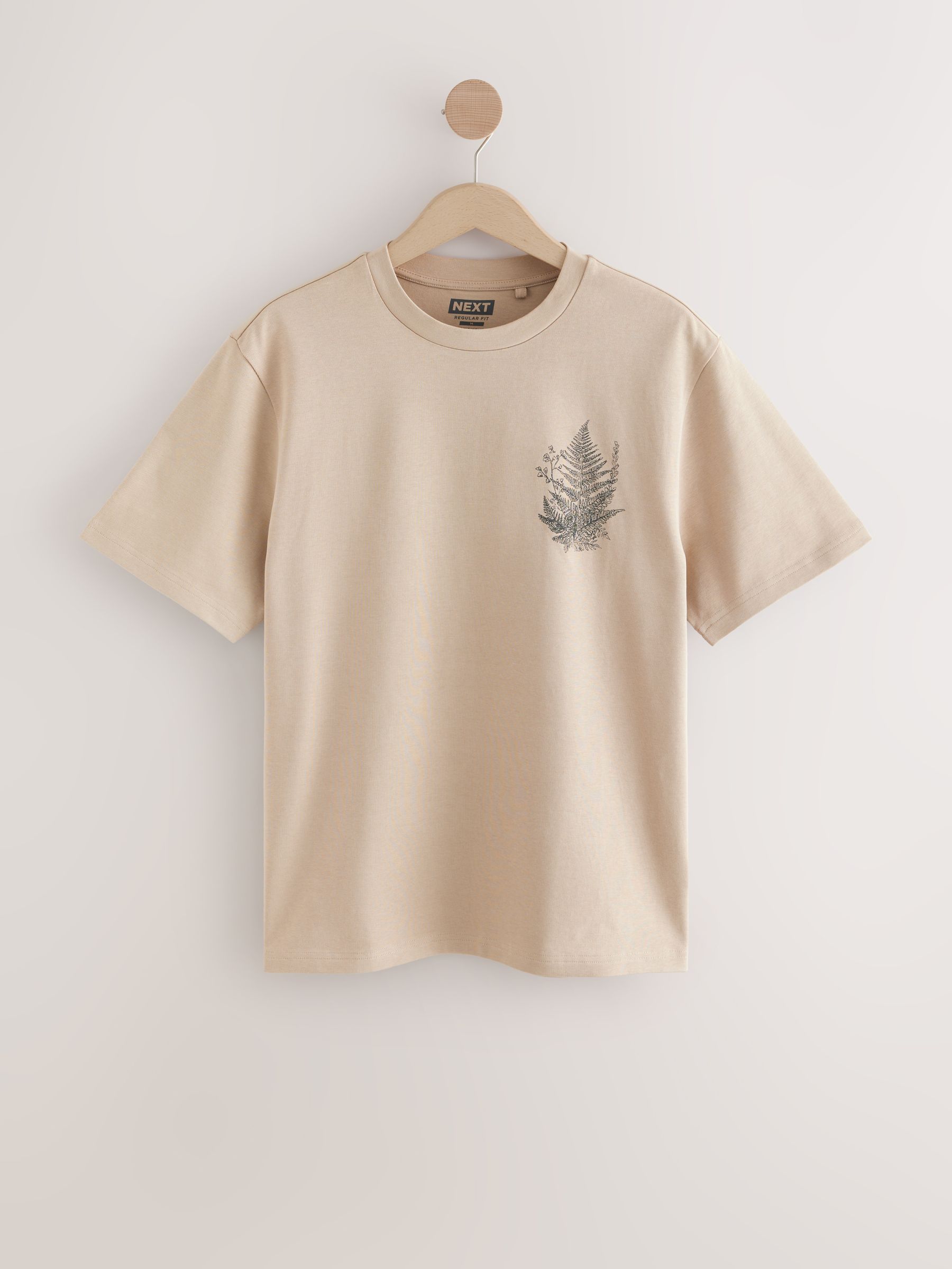Buy Stone Leaf Regular Fit Graphic Print Heavy Weight T