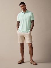 Palmeras en verde - Polo de manga corta con estampado - Imagen 2 de 8