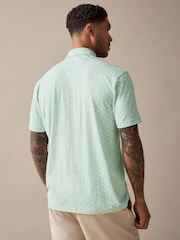 Palmeras en verde - Polo de manga corta con estampado - Imagen 3 de 8