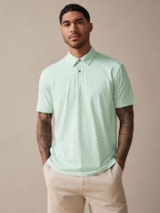 Palmeras en verde - Polo de manga corta con estampado - Imagen 4 de 8