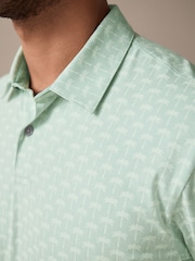 Palmeras en verde - Polo de manga corta con estampado - Imagen 5 de 8