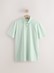 Palmeras en verde - Polo de manga corta con estampado - Imagen 6 de 8
