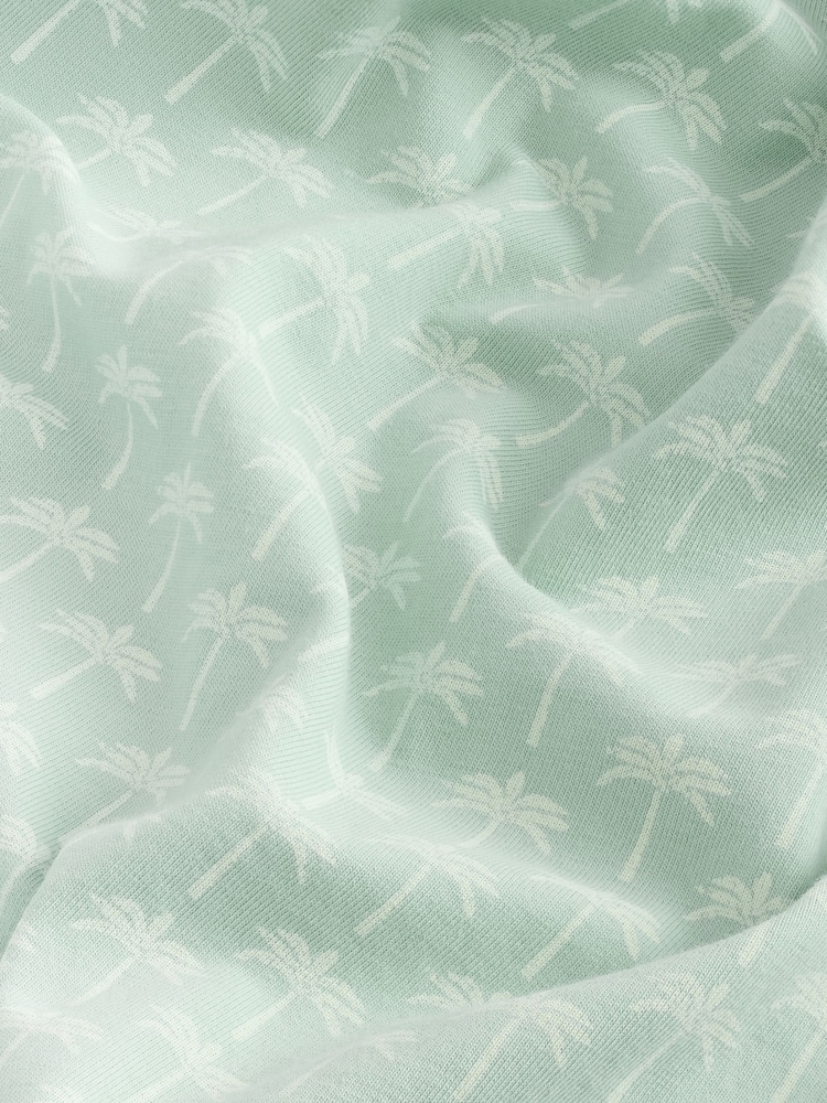 Palmeras en verde - Polo de manga corta con estampado - Imagen 8 de 8