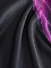 Schwarz/Bunt - Kurzarm-Top mit Print - Bild 6 von 7