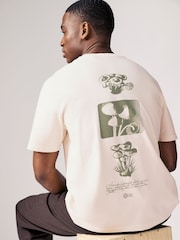 Off White de Natural History Museum - Corte estándar - Artist License 100% Cotton T-Shirt - Imagen 1 de 8