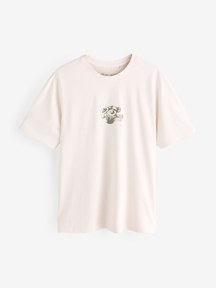 Off White „Natural History Museum“ - Reguläre Passform - Lizensiertes Künstler-T-Shirt aus 100 % Baumwolle - Image 5 of 8