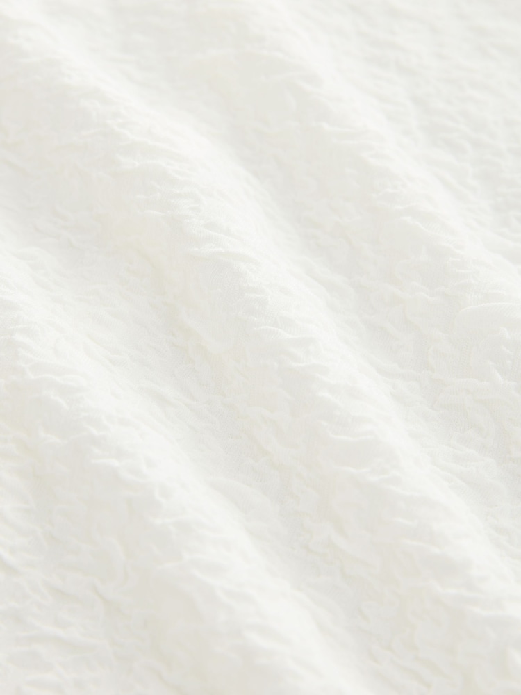 Ecru Textured Long Sleeve Top - Image 8 of 8