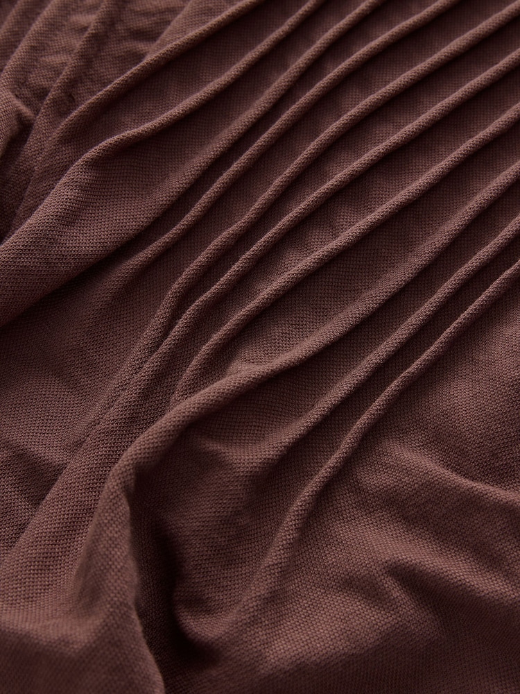 Rose Pink Pintuck V-Neck Top - Image 7 of 7